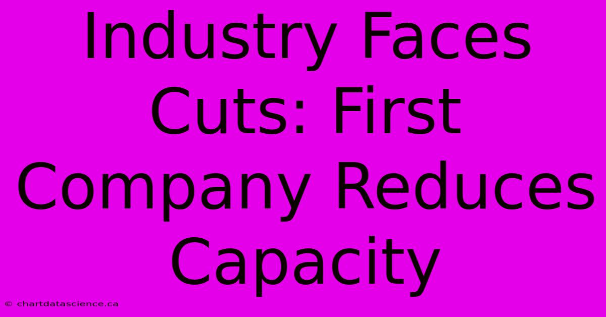 Industry Faces Cuts: First Company Reduces Capacity 