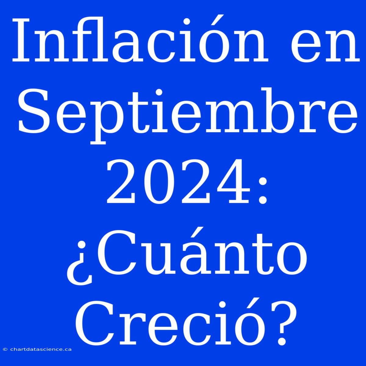 Inflación En Septiembre 2024: ¿Cuánto Creció?