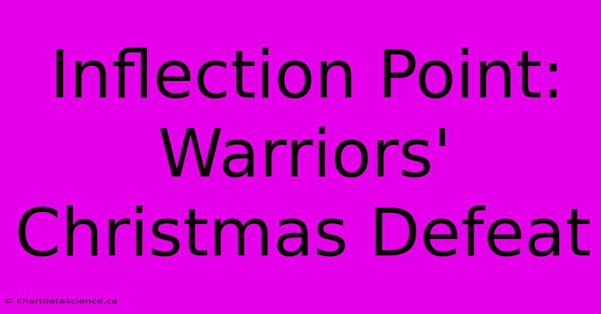 Inflection Point: Warriors' Christmas Defeat