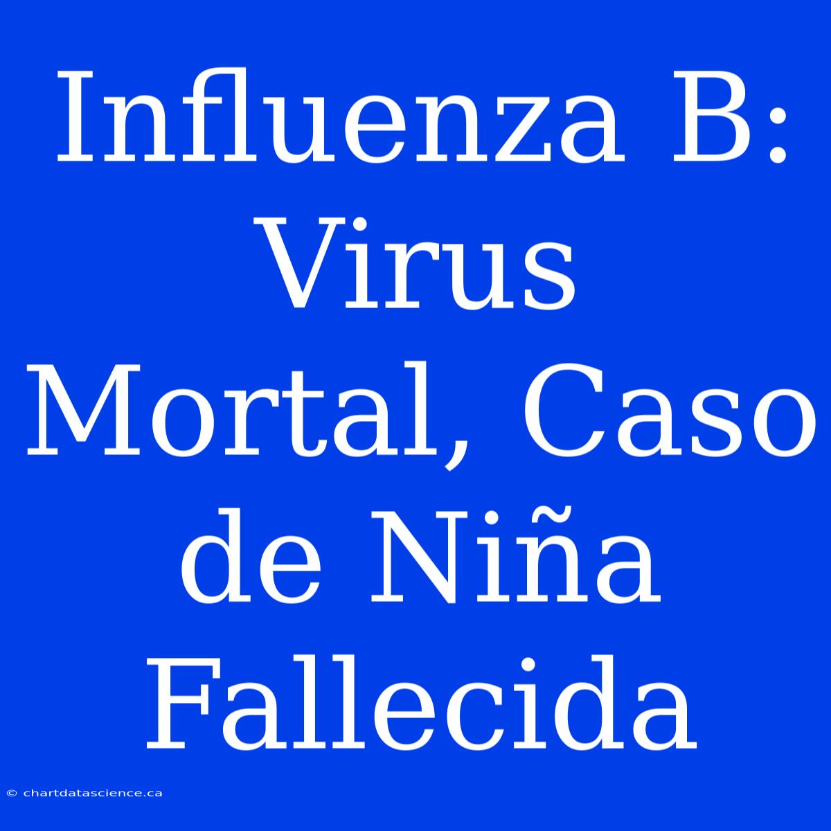 Influenza B: Virus Mortal, Caso De Niña Fallecida