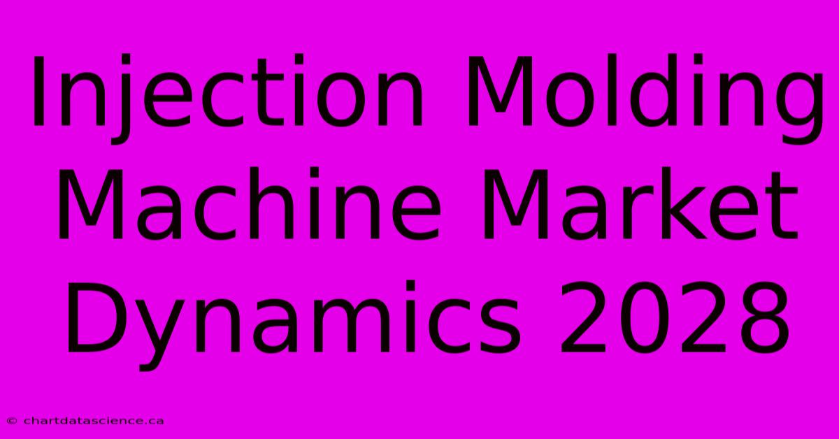 Injection Molding Machine Market Dynamics 2028 