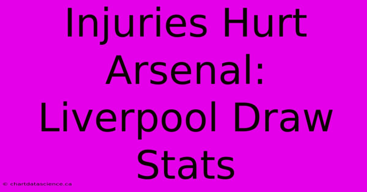 Injuries Hurt Arsenal: Liverpool Draw Stats