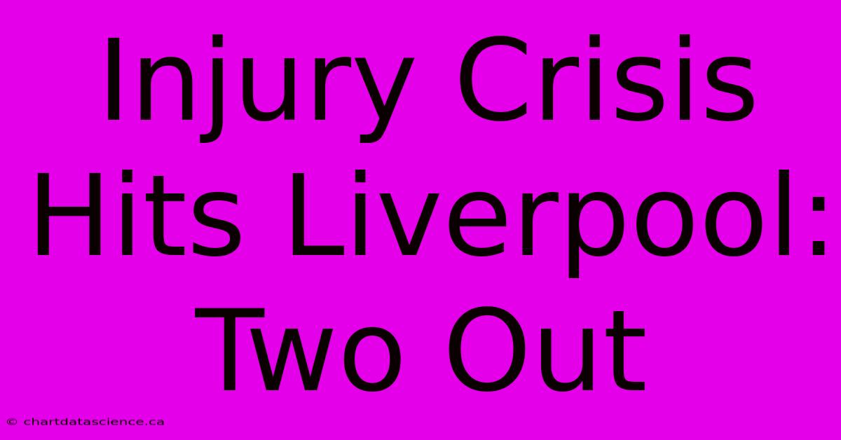 Injury Crisis Hits Liverpool: Two Out 