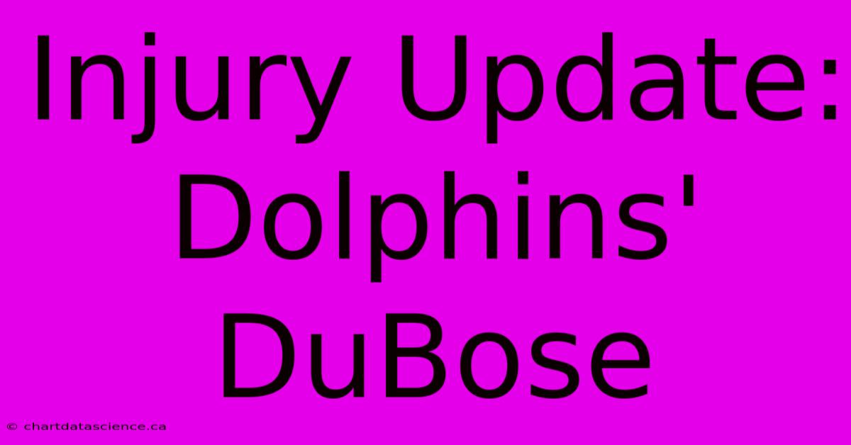 Injury Update: Dolphins' DuBose