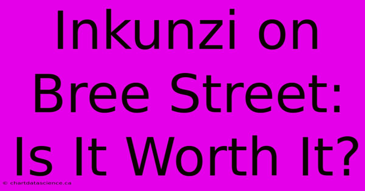 Inkunzi On Bree Street: Is It Worth It?