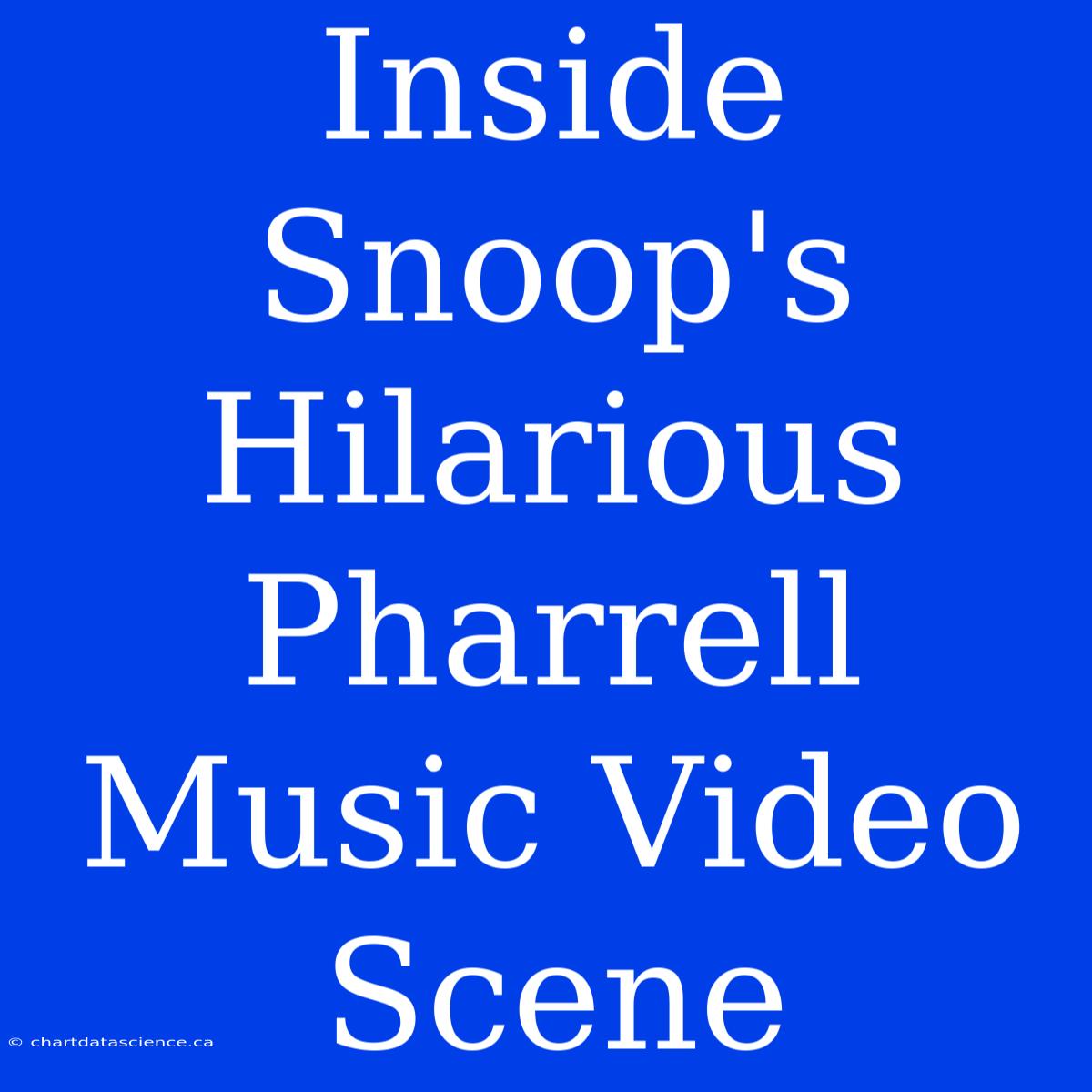 Inside Snoop's Hilarious Pharrell Music Video Scene