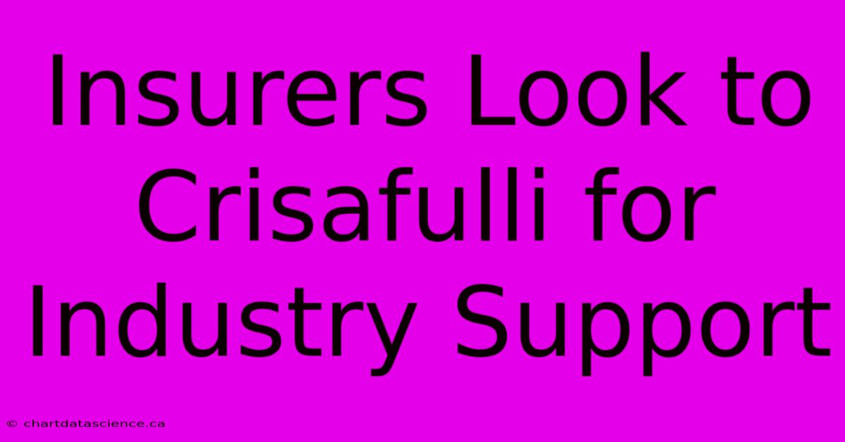 Insurers Look To Crisafulli For Industry Support 