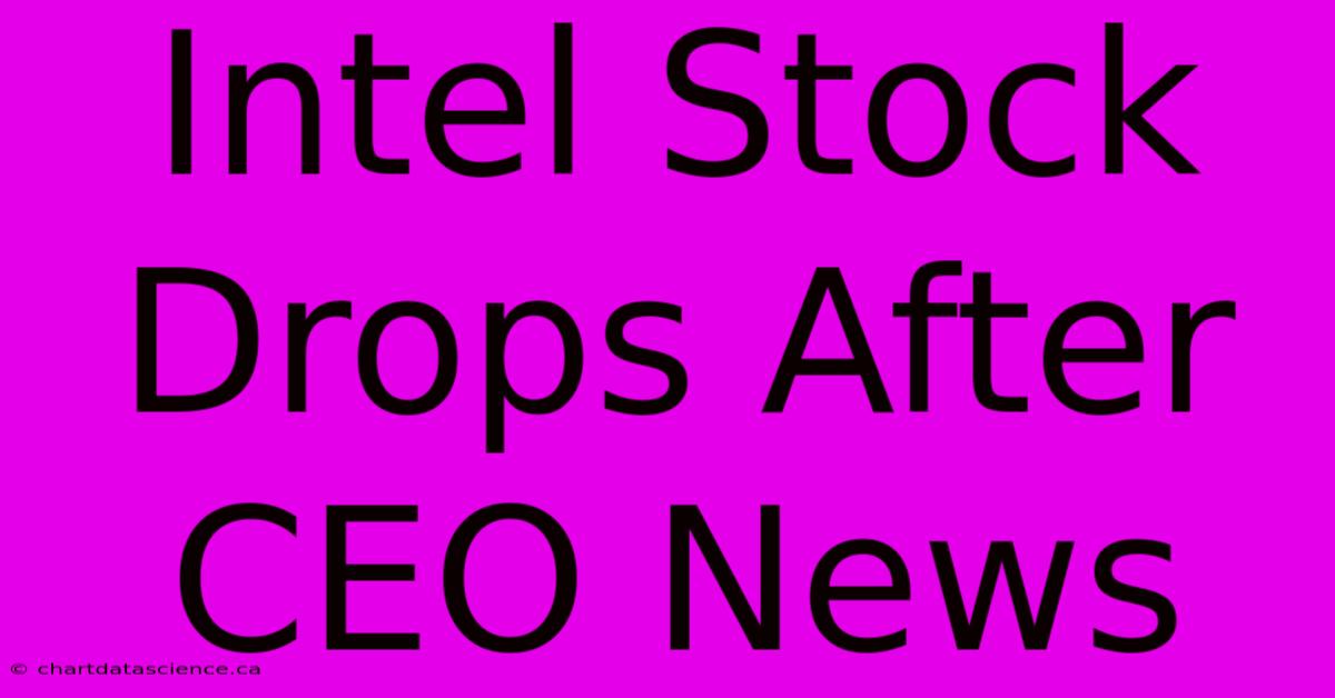 Intel Stock Drops After CEO News