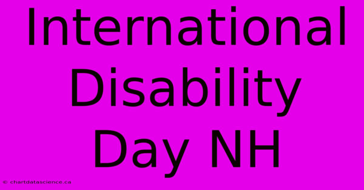 International Disability Day NH