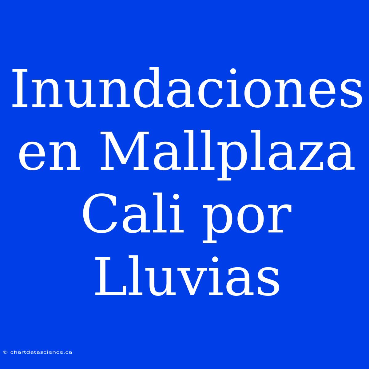 Inundaciones En Mallplaza Cali Por Lluvias