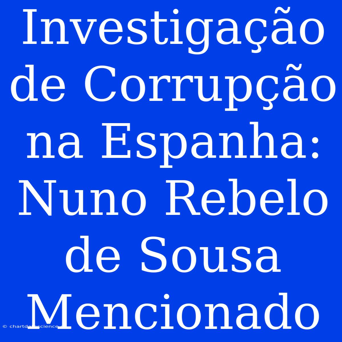 Investigação De Corrupção Na Espanha: Nuno Rebelo De Sousa Mencionado