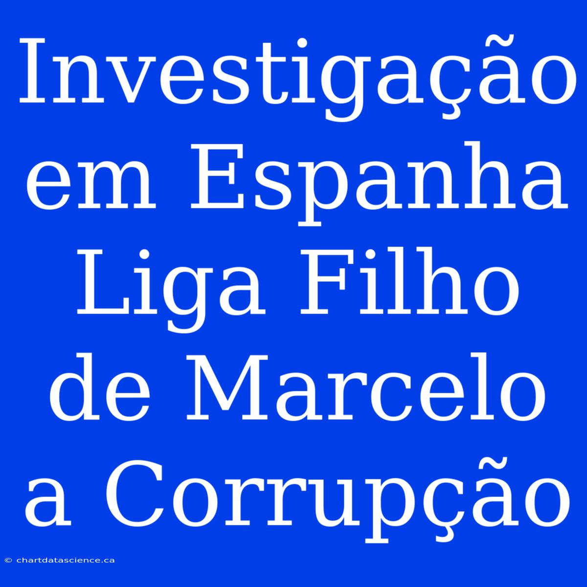 Investigação Em Espanha Liga Filho De Marcelo A Corrupção