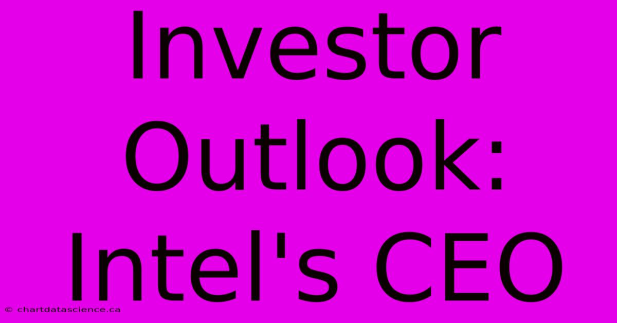 Investor Outlook: Intel's CEO