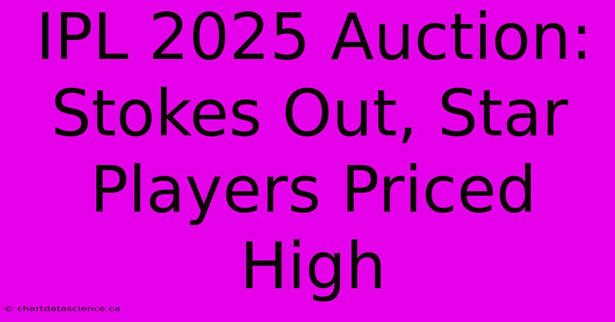 IPL 2025 Auction: Stokes Out, Star Players Priced High 