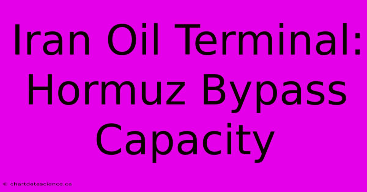 Iran Oil Terminal: Hormuz Bypass Capacity