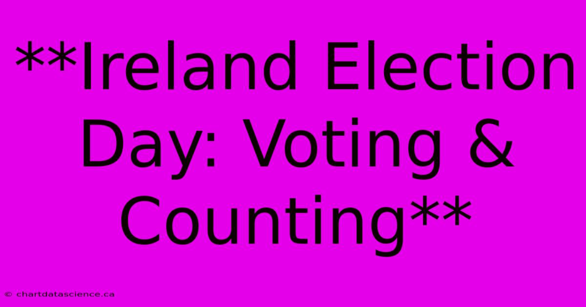 **Ireland Election Day: Voting & Counting**