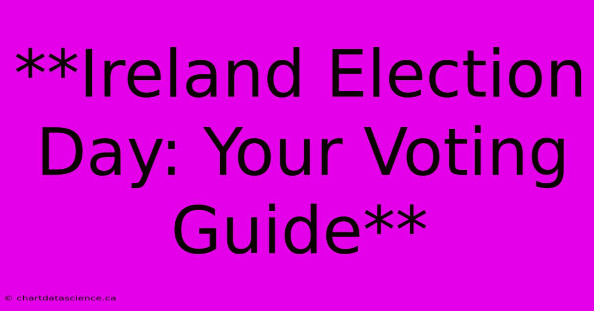 **Ireland Election Day: Your Voting Guide**