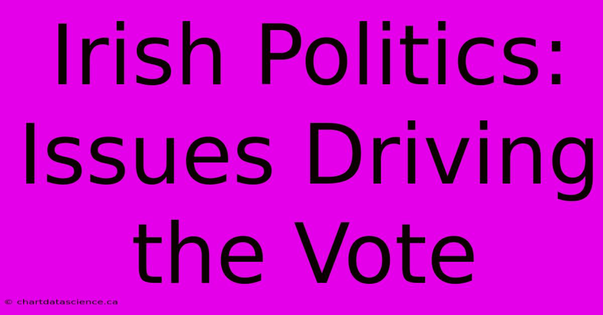 Irish Politics: Issues Driving The Vote 