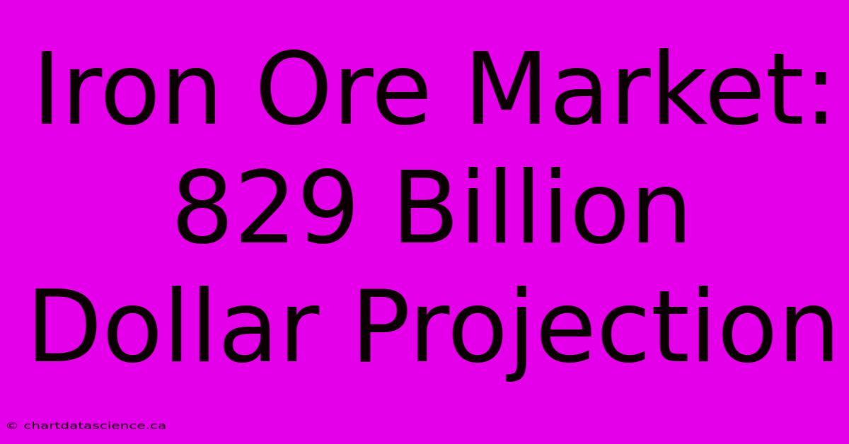 Iron Ore Market: 829 Billion Dollar Projection