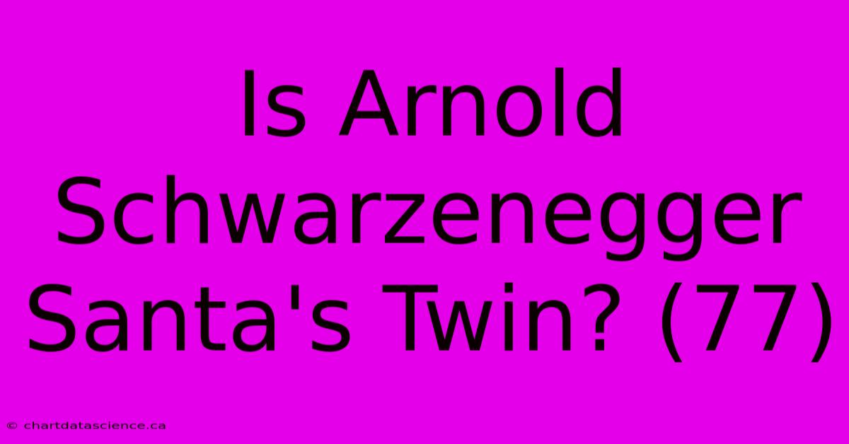 Is Arnold Schwarzenegger Santa's Twin? (77)