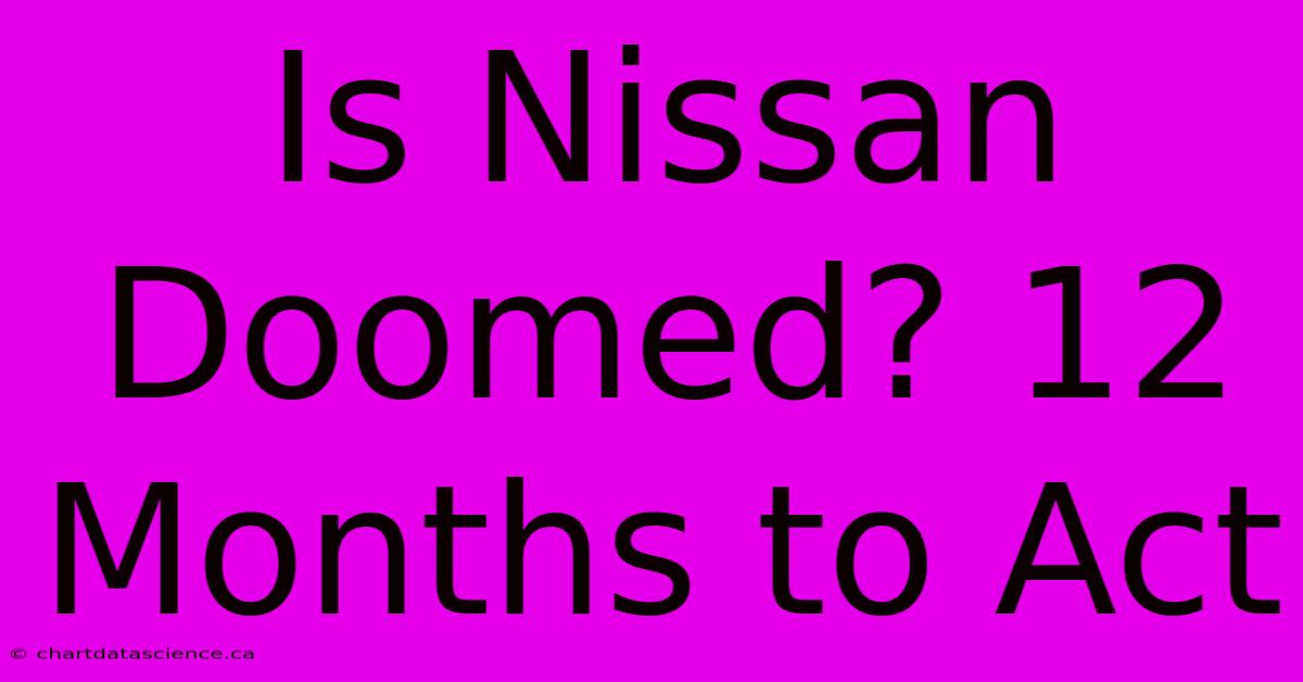 Is Nissan Doomed? 12 Months To Act