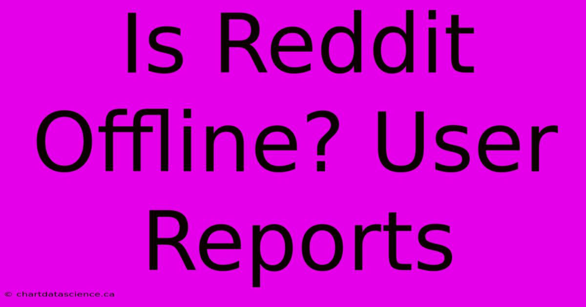 Is Reddit Offline? User Reports