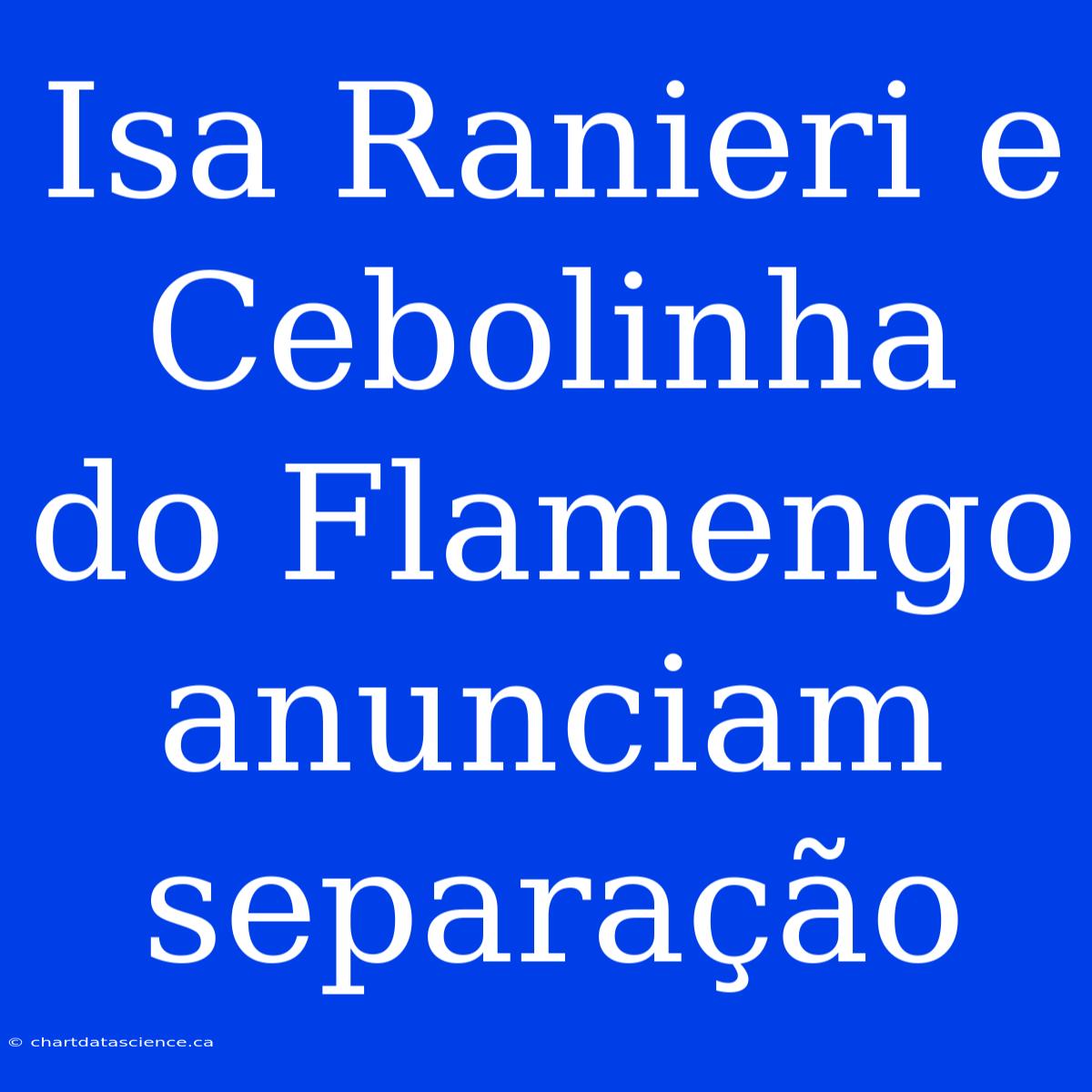 Isa Ranieri E Cebolinha Do Flamengo Anunciam Separação