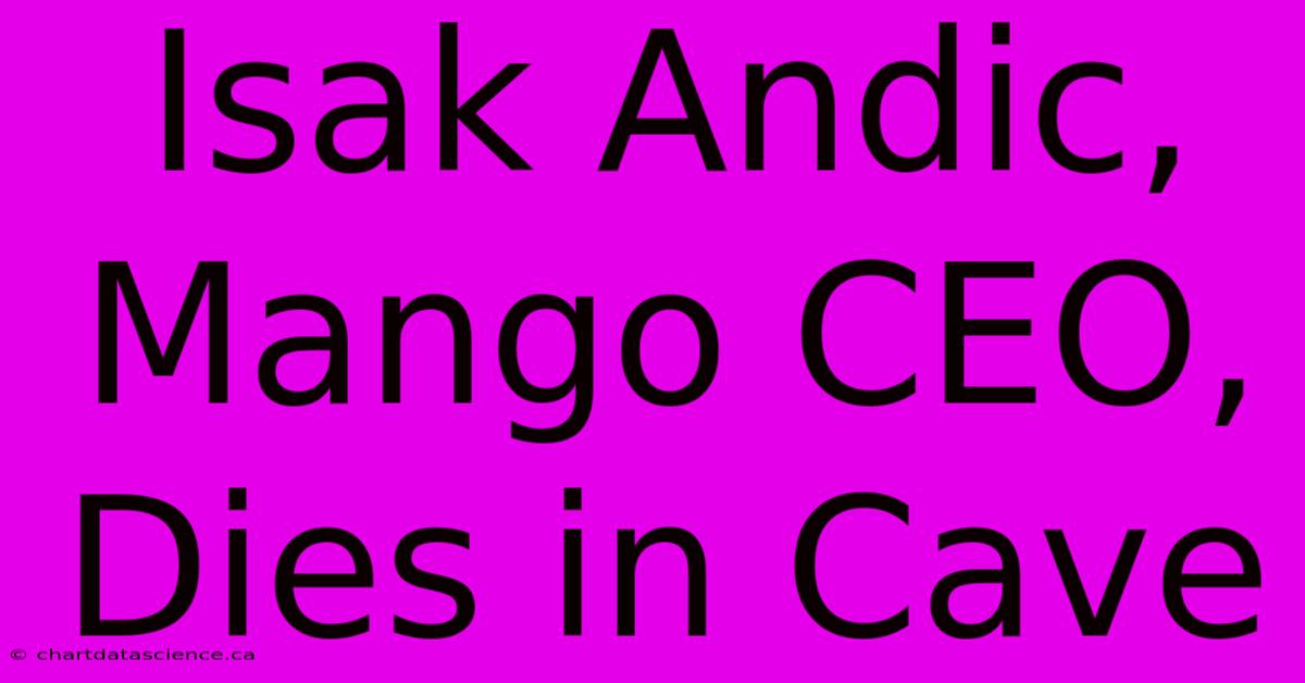 Isak Andic, Mango CEO, Dies In Cave