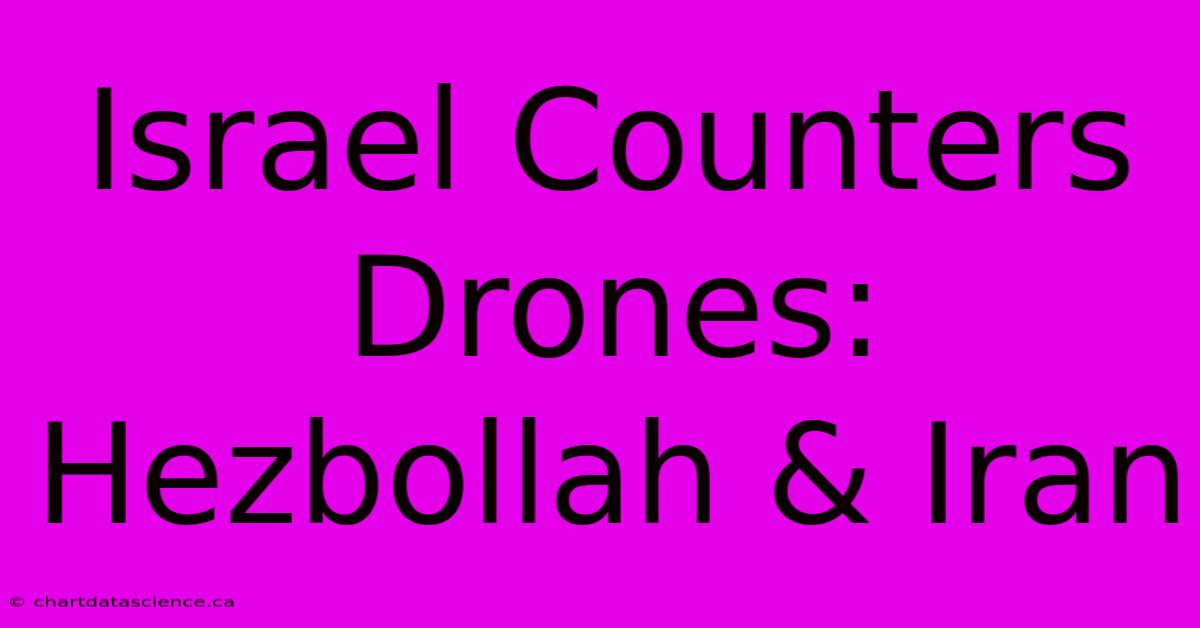 Israel Counters Drones: Hezbollah & Iran