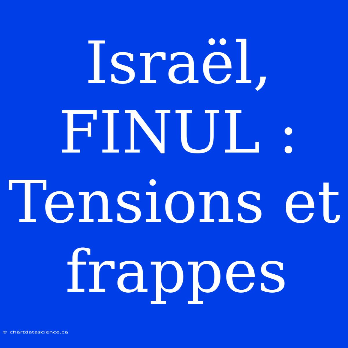 Israël, FINUL : Tensions Et Frappes