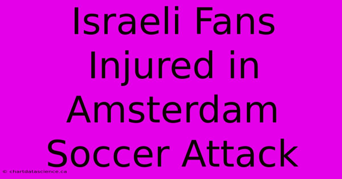 Israeli Fans Injured In Amsterdam Soccer Attack