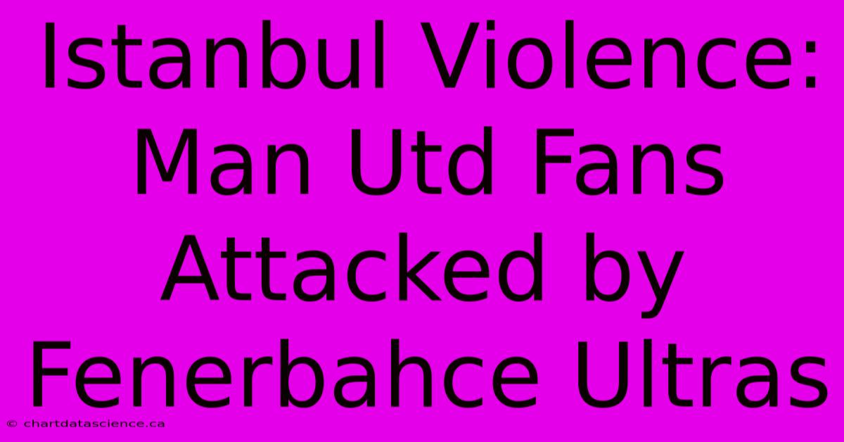 Istanbul Violence: Man Utd Fans Attacked By Fenerbahce Ultras 