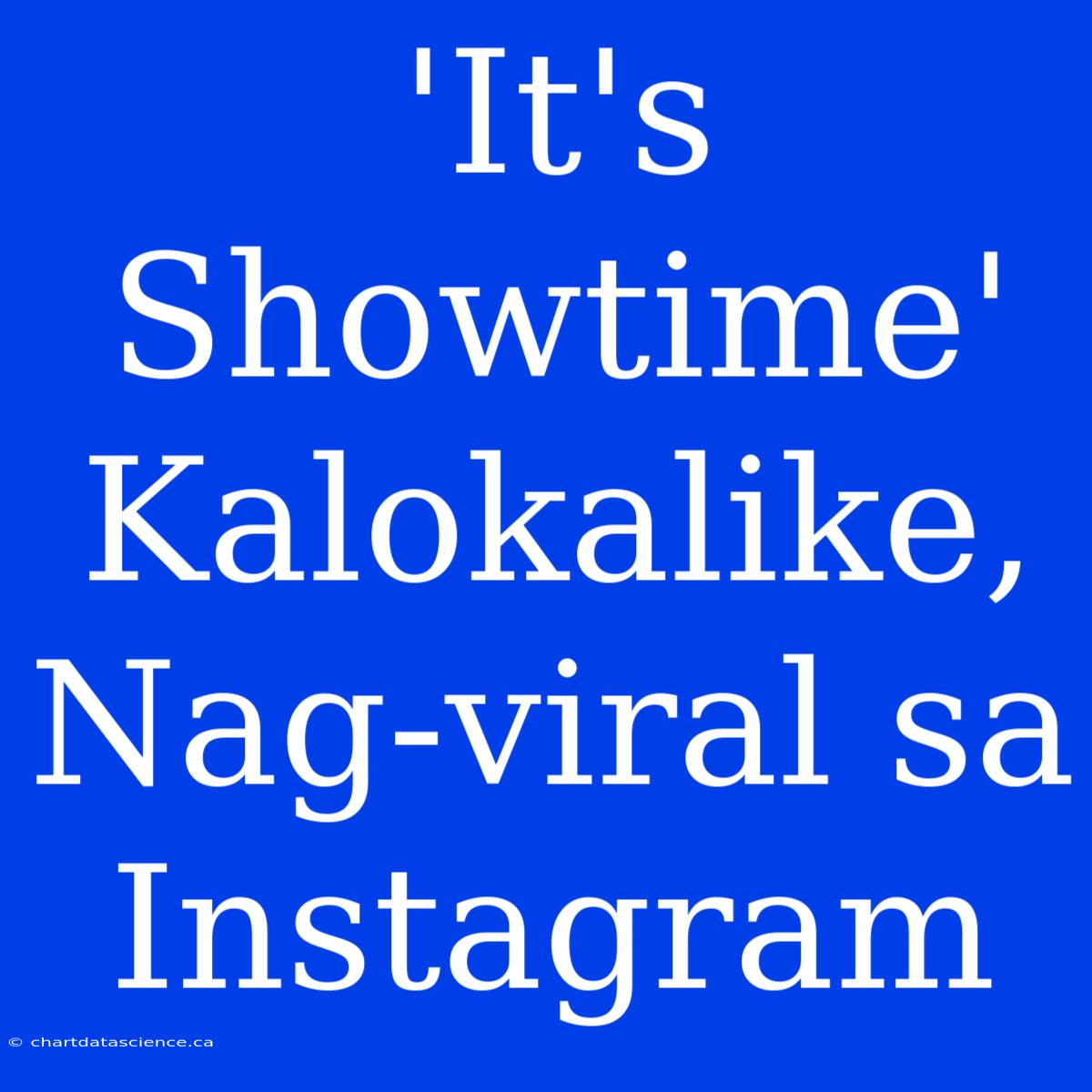 'It's Showtime' Kalokalike, Nag-viral Sa Instagram