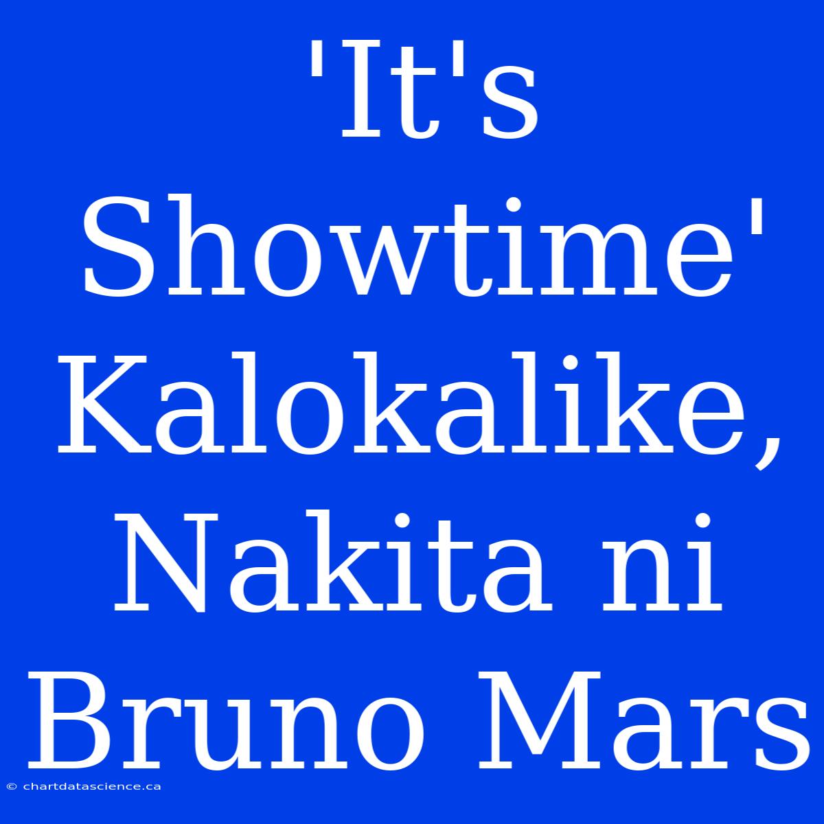 'It's Showtime' Kalokalike, Nakita Ni Bruno Mars