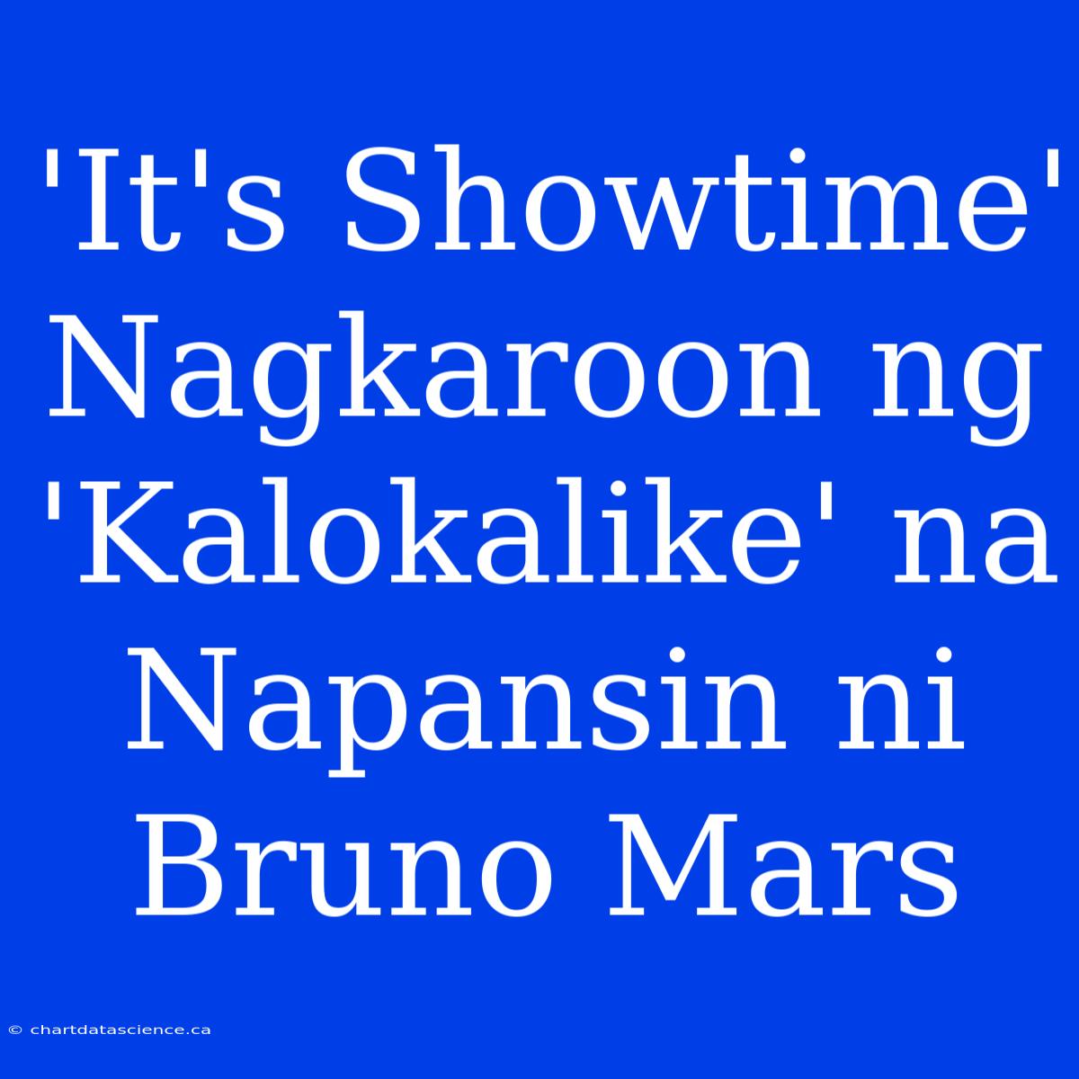 'It's Showtime' Nagkaroon Ng 'Kalokalike' Na Napansin Ni Bruno Mars