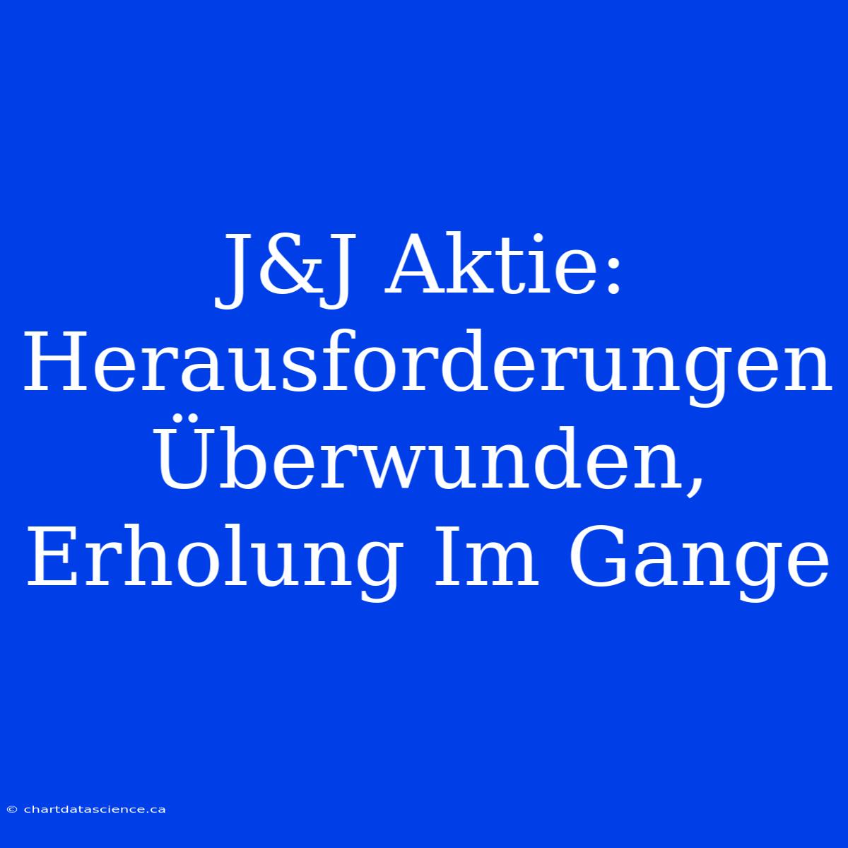 J&J Aktie: Herausforderungen Überwunden, Erholung Im Gange