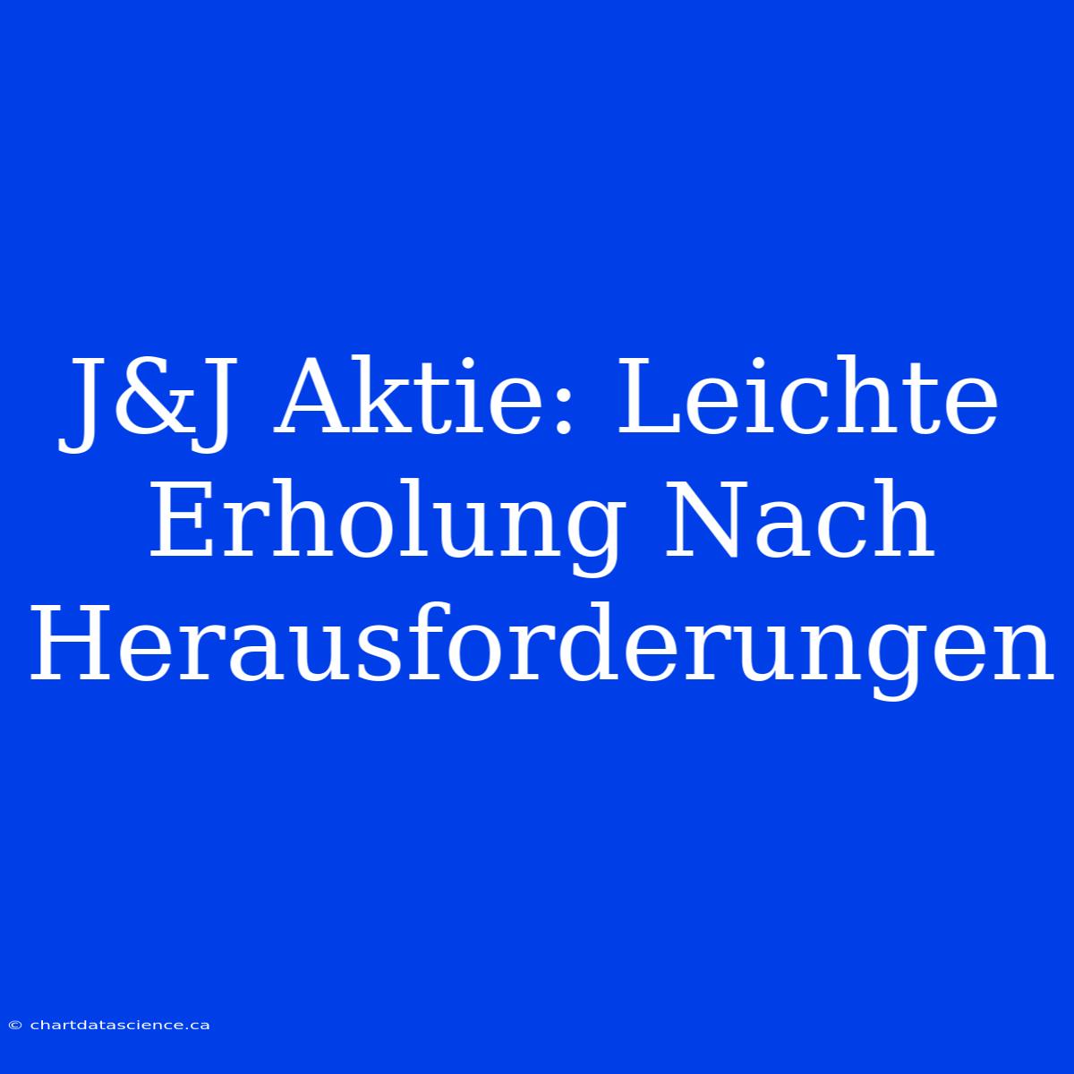 J&J Aktie: Leichte Erholung Nach Herausforderungen