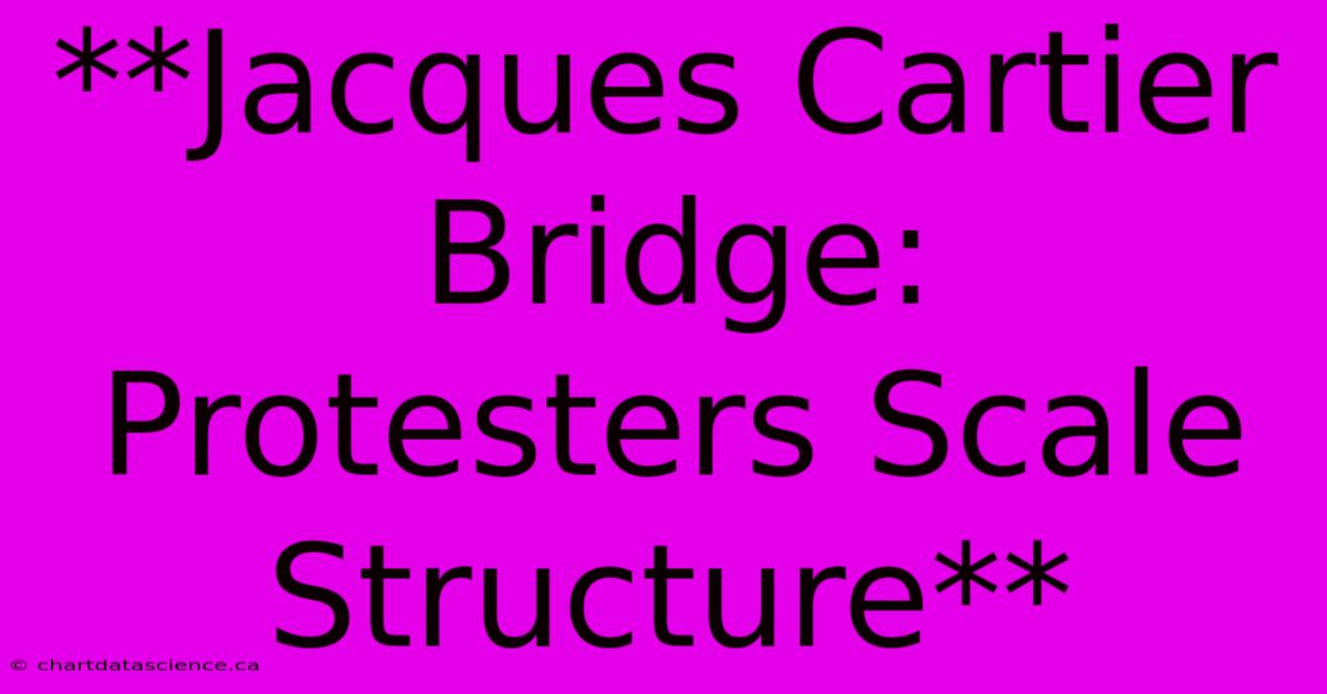 **Jacques Cartier Bridge: Protesters Scale Structure**