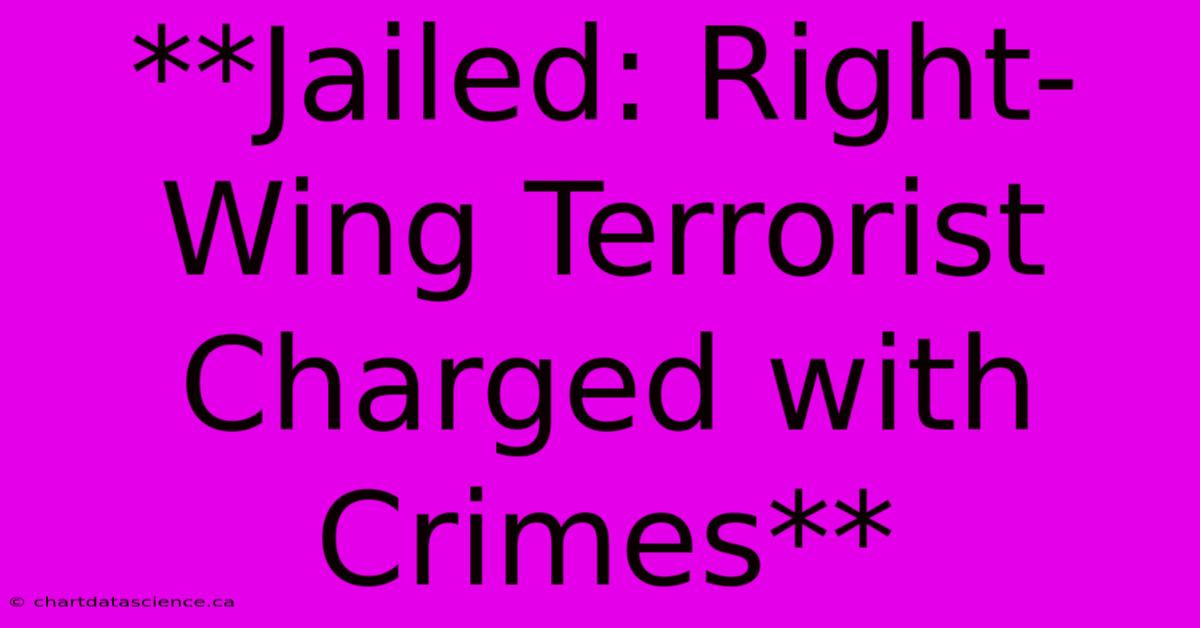 **Jailed: Right-Wing Terrorist Charged With Crimes**