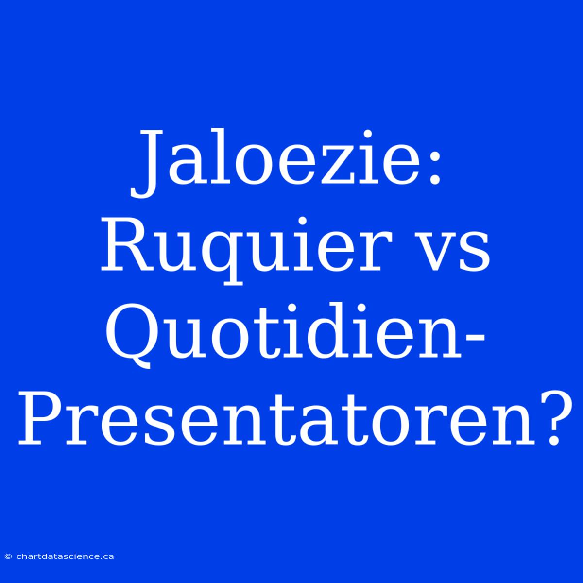 Jaloezie: Ruquier Vs Quotidien-Presentatoren?