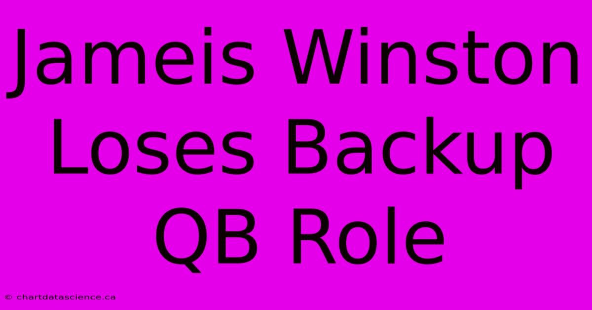 Jameis Winston Loses Backup QB Role