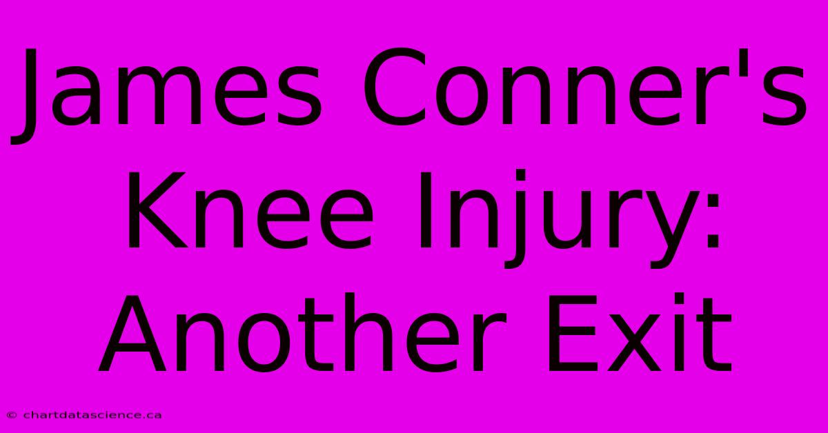 James Conner's Knee Injury: Another Exit