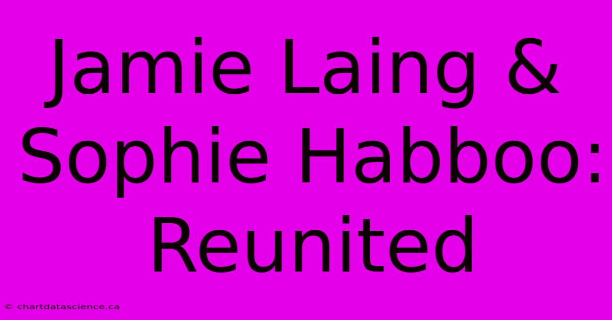 Jamie Laing & Sophie Habboo: Reunited 