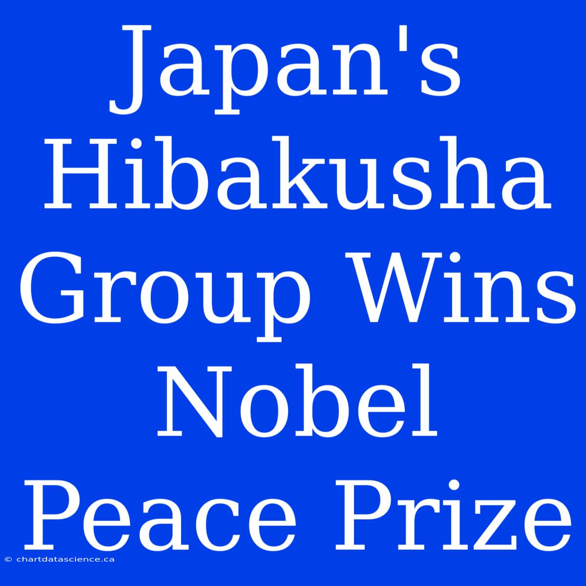 Japan's Hibakusha Group Wins Nobel Peace Prize