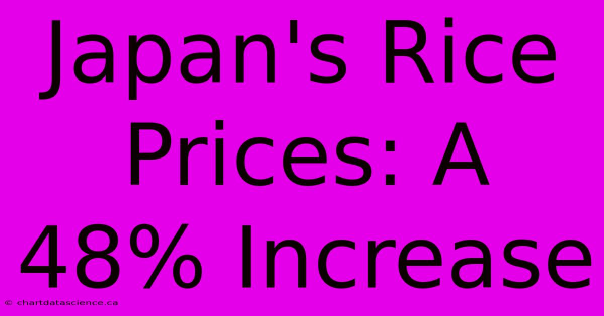 Japan's Rice Prices: A 48% Increase