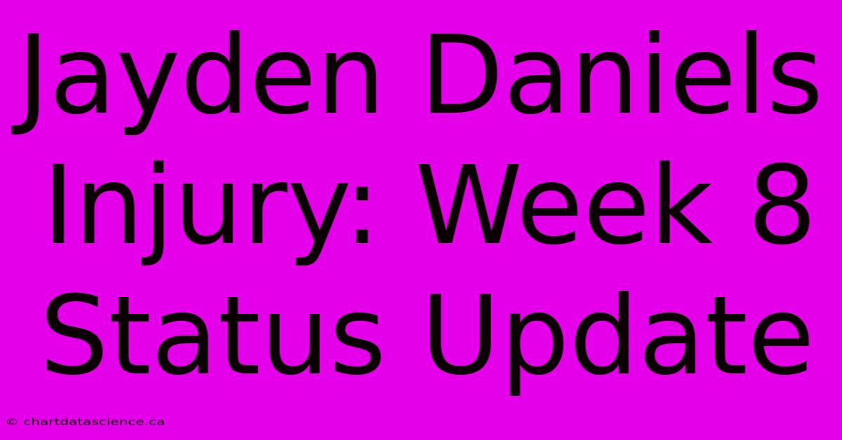 Jayden Daniels Injury: Week 8 Status Update