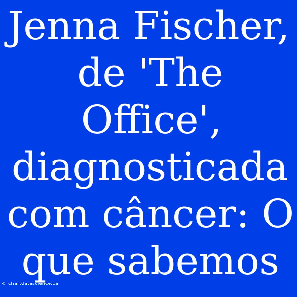 Jenna Fischer, De 'The Office', Diagnosticada Com Câncer: O Que Sabemos