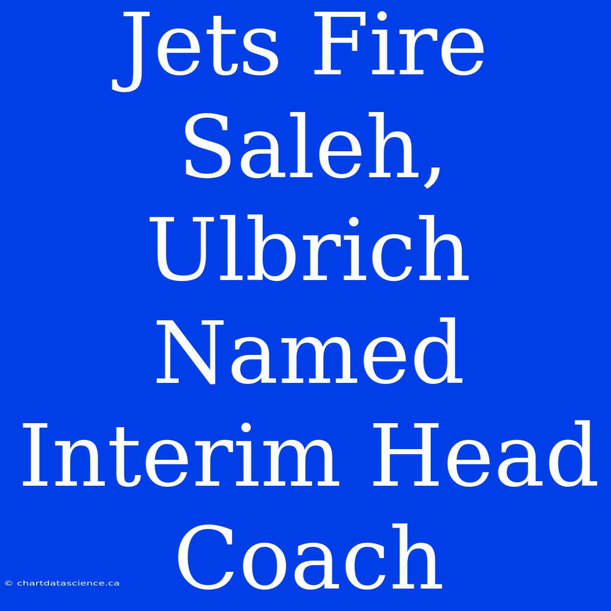 Jets Fire Saleh, Ulbrich Named Interim Head Coach