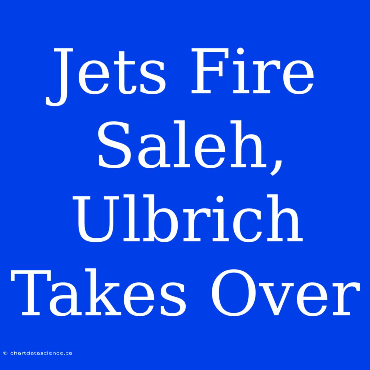 Jets Fire Saleh, Ulbrich Takes Over