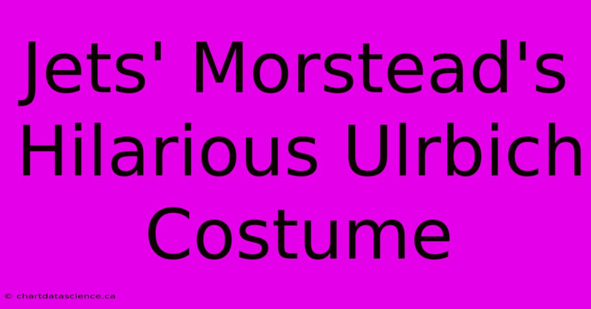 Jets' Morstead's Hilarious Ulrbich Costume